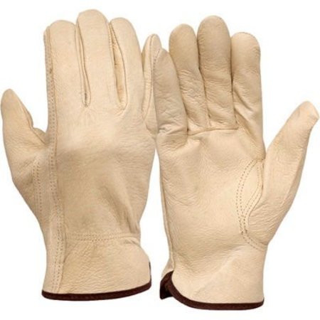 PYRAMEX Pigskin Leather Driver's Gloves with Keystone Thumb, Size X2 - Pkg Qty 12 GL4001KX2